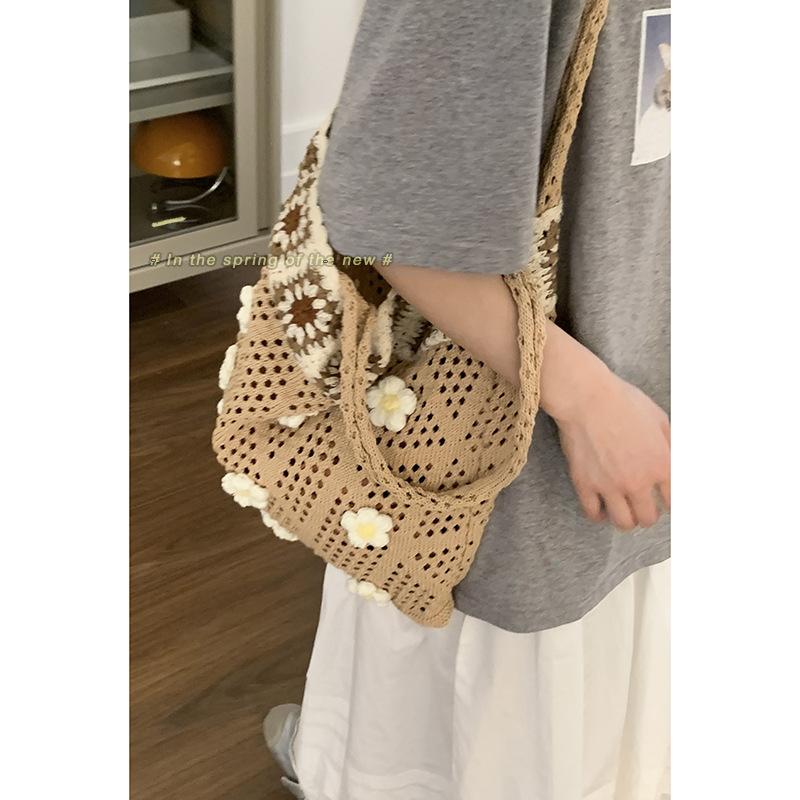 Fashion Large-capacity Underarm Woven Bag Women's  New Fashion Bag Versatile Shoulder Tote Bag