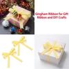 2CM Plaid Ribbon 50 Yard Korean Ribbons Creative Roll of Satin Ribbon  Party Decoration