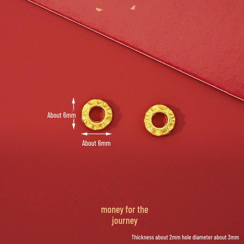 Year of the Horse Sand Gold Non-Fading Drip Oil Beaded DIY Bracelet and Jewelry Accessories.