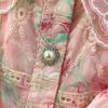 Elegant 2 Piece Set Women Summer Spring Floral Print Embroidery Prom Evening Party Long Dress Suits Crop Top Skirts Suits