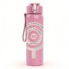 PC Target Circle Minimalist Line Art Print 750ml colorful plastic sports water bottle leakproof pop up lid with straw for outdoor work home use