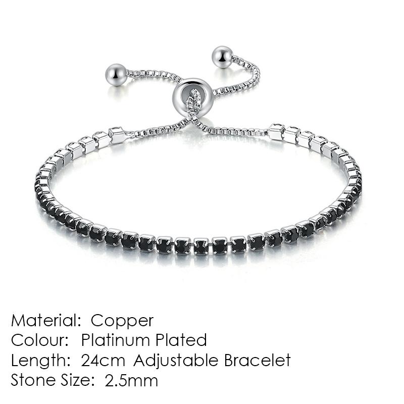 ZHOUYANG Tennis Bracelet For Women 4 4 Claws Mosaic Cubic Zirconia Silver Jewelry Gift H095