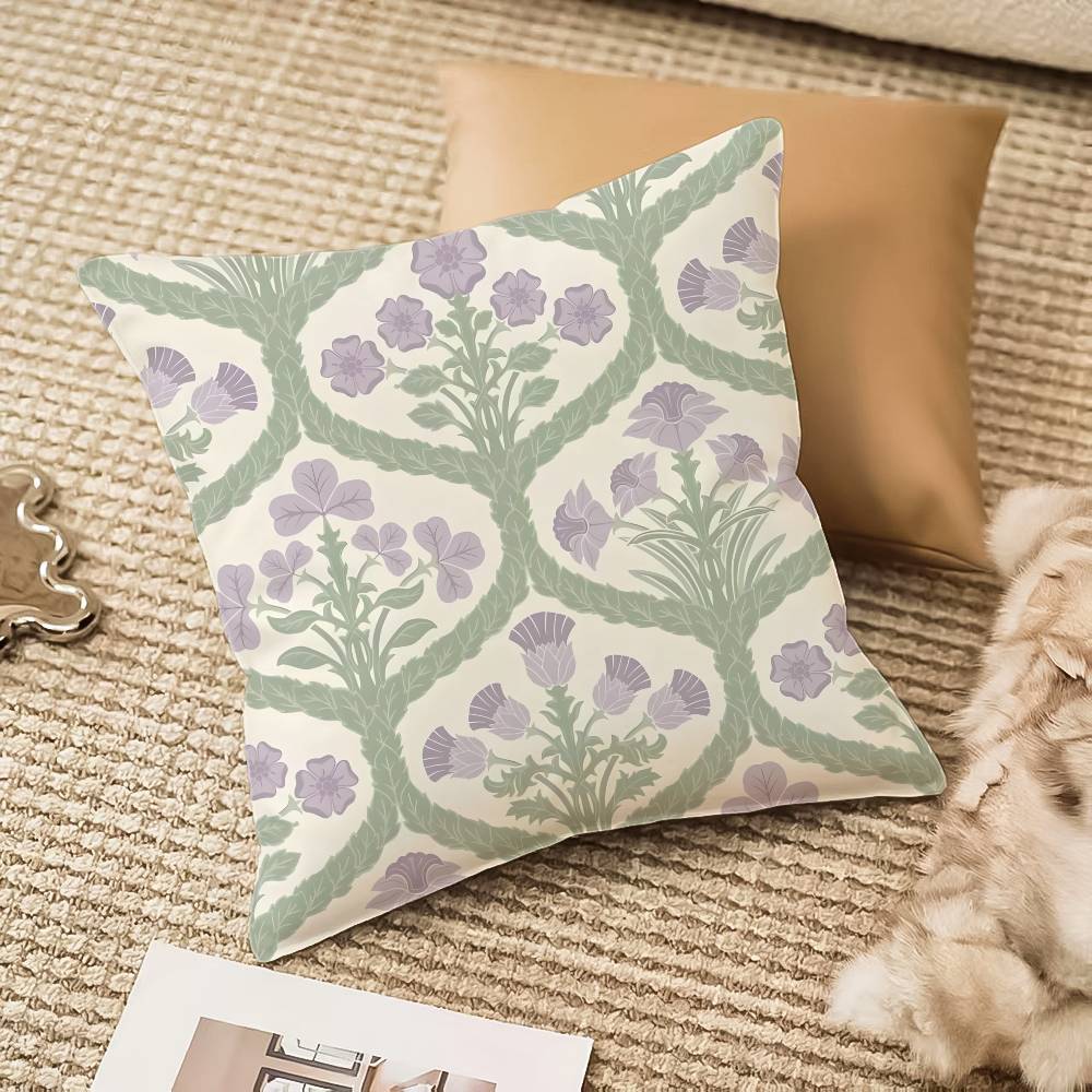 Bohemian Ethnic Style Pillow Case Sofa And Living Room Decorative Cushion Covers Dust-proof And Mite-proof Invisible Zipper