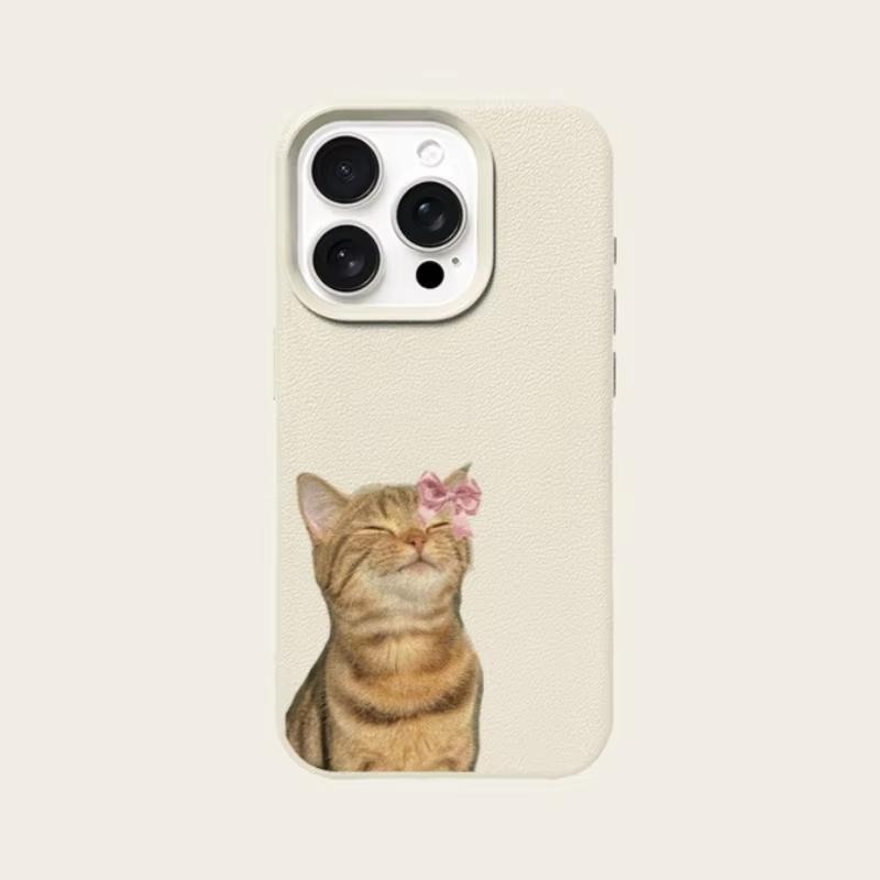 Cute Cartoon Cat Pattern Phone Case For iPhone 17 Air 16 15 14 13 12 11 Pro Max 15 14 Plus X XR XS Max Protection Soft Cover