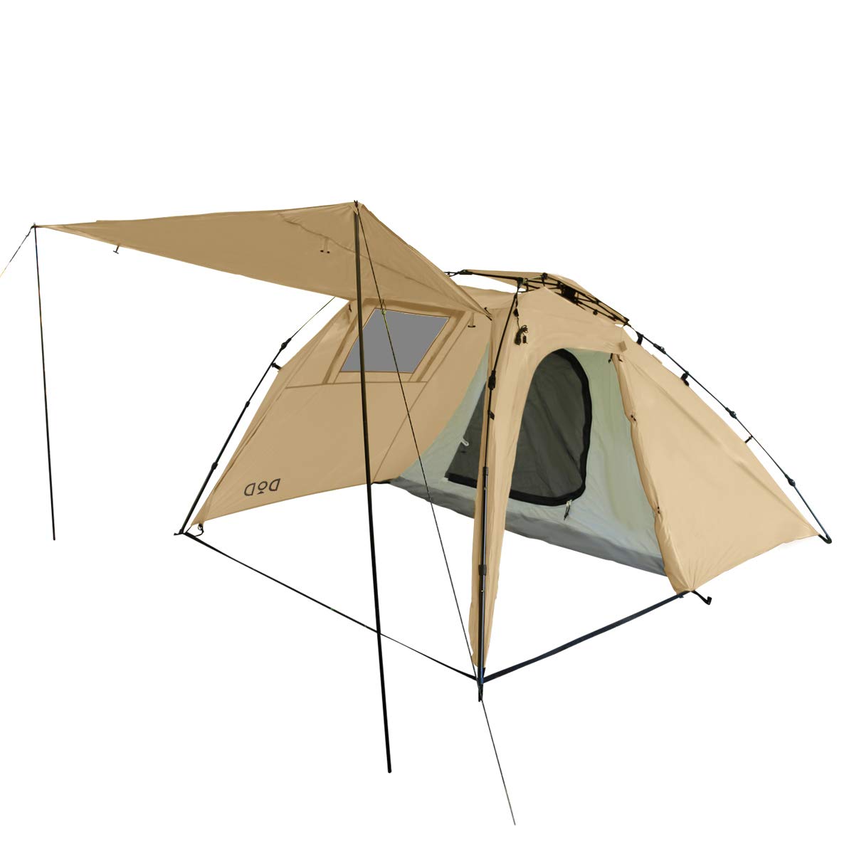 

DOD Bike Intent Large Beige Rider s [Touring Spec] One-Touch Opening, Vestibule, 1-2 Person, T2-466-TN, бежевый