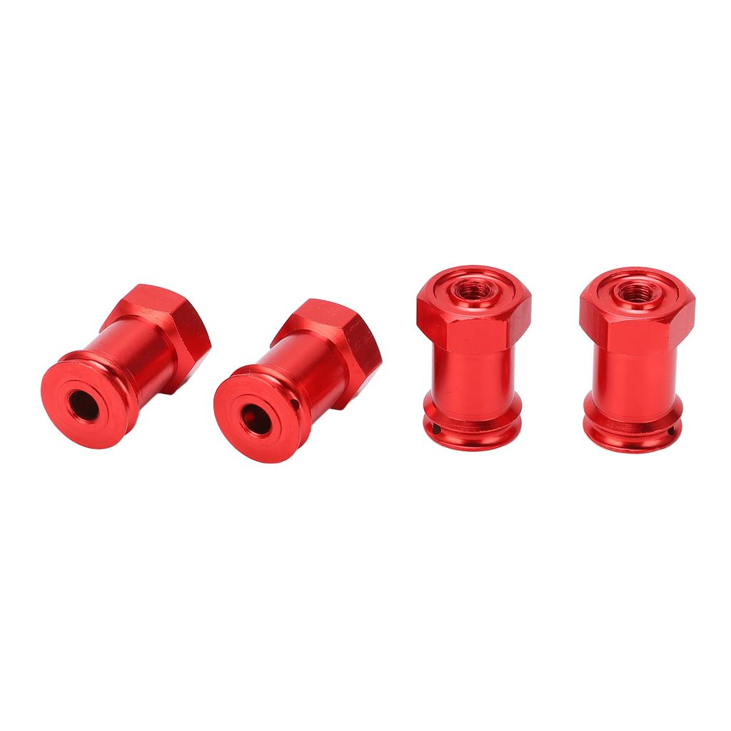4 Stück 12mm RC Aluminium Radmitnehmer 15mm Versatz Verlängerung Sechskantmitnehmer Adapter Kupplung für TRAXXAS