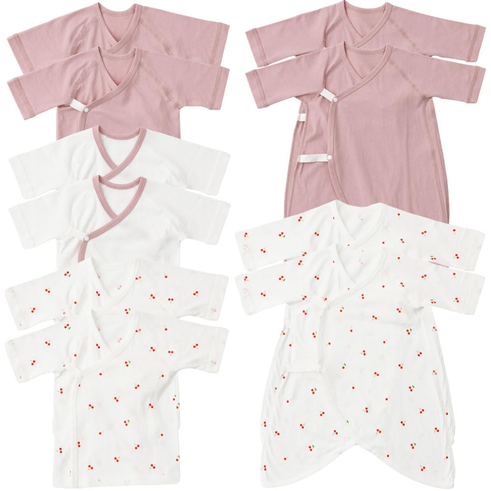 

Set of 10 pieces short 4 combination Newborn baby baby cherry [Iris Plaza] (6 underwear, underwear) underwear, underwear, clothes, (pink)
