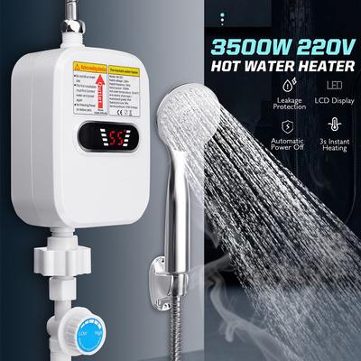3500 W 220 V 50 Hz Podgrzewacz wody Łazienka Kuchnia Natychmiastowy elektryczny podgrzewacz wody Wyświetlacz temperatury kranu z kranem Prysznic