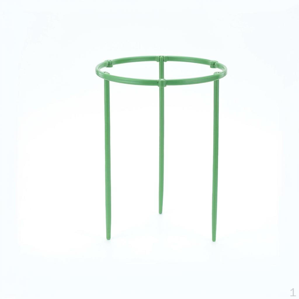 Green Fiberglass Plant Support Trellis, Stackable 3 Arm Trellis for Vining Plants, Weather Resistant large 25cm