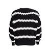 Women's Fashionable Loose Knit Pullover Striped Sweater