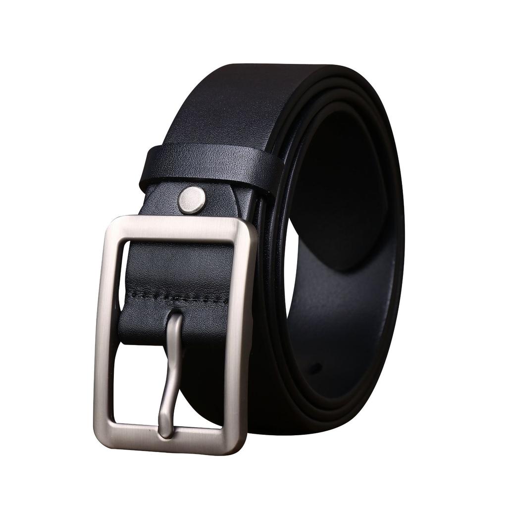 Minimalist Casual Style Business Belt Men'S Leather Pin Buckle First Layer Cowhide Fashion Versatile Youth Formal Pants Belt