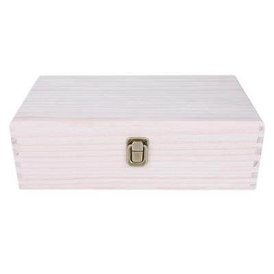 32 Grids Wooden Essential Oil Storage Container Nail Gel Display Box Makeup Case