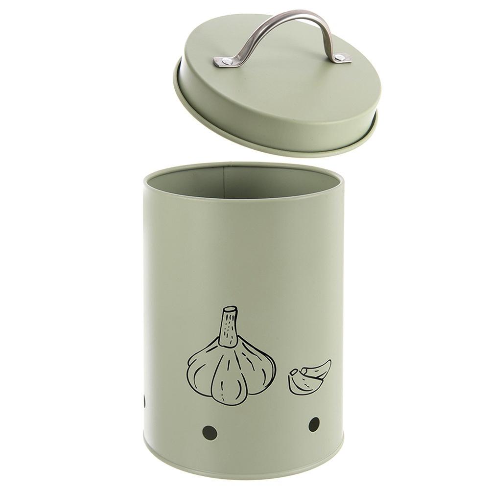 Pojemnik Warzywa Owoce Metalowy Kuchenny Puszka z Otworami Wentylacją 1,4L