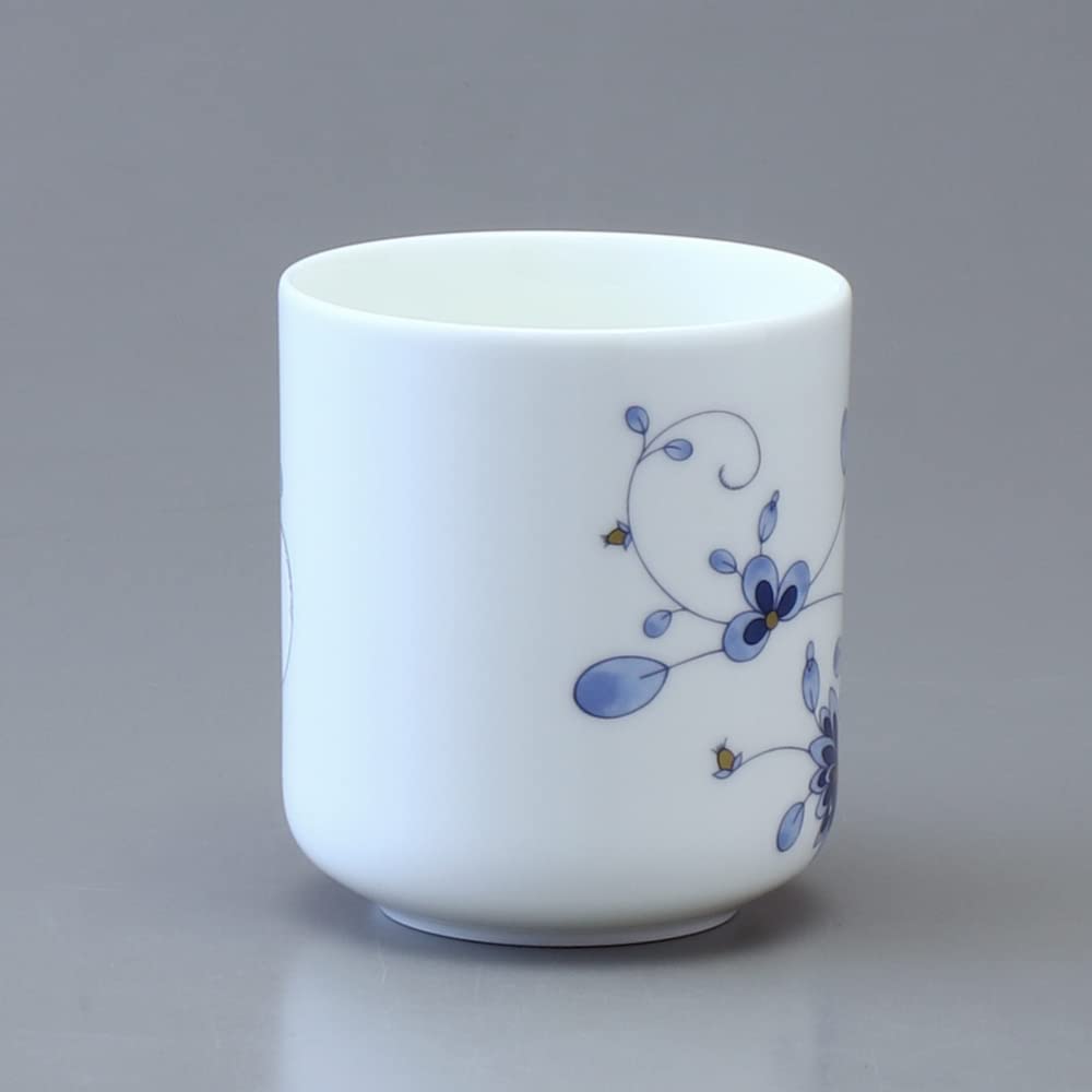 NARUMI Milano Duo Plum Blossom Microwave and Dishwasher Gift Mug, 330cc, Blue, Design, Safe, Boxed, 52442-2956