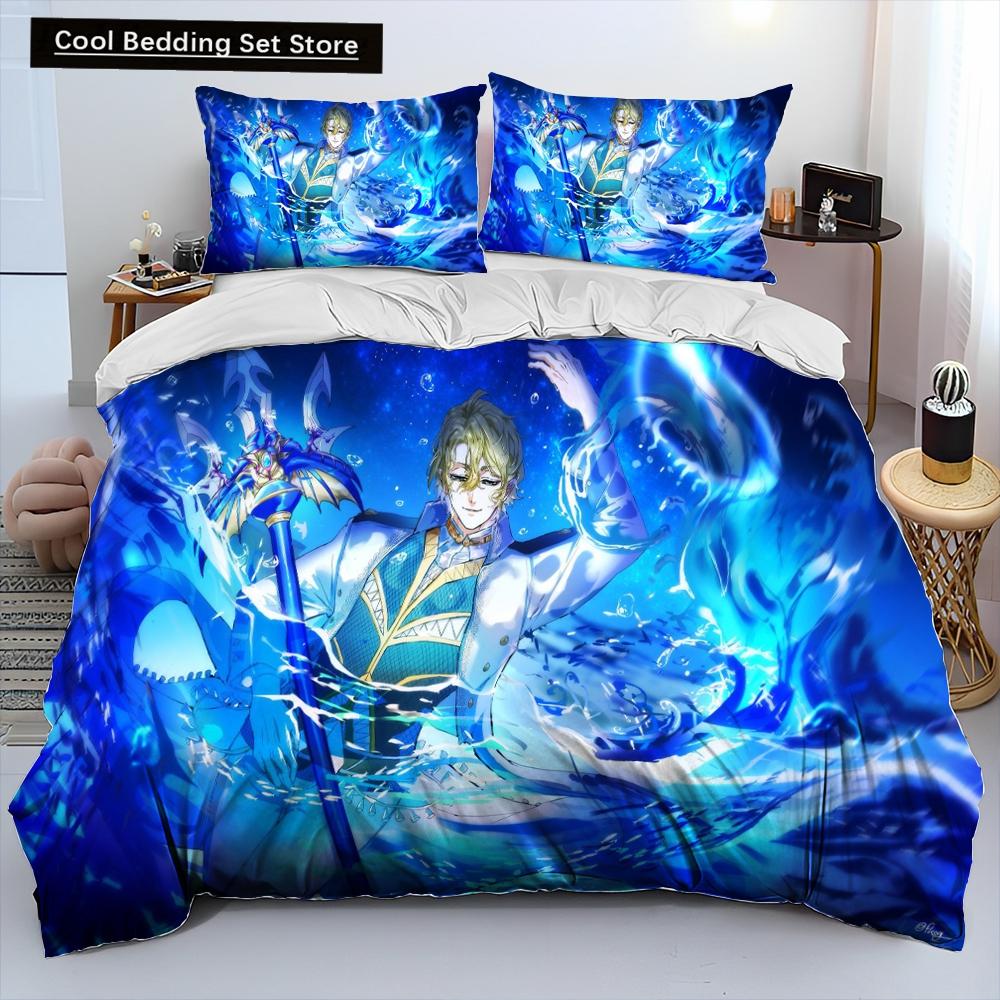 3D Tisk Anime Record of Ragnarok Přikrývka Ložní souprava Povlak na přikrývku Ložní souprava Povlak na přikrývku Povlak na polštář king Queen size Ložní souprava