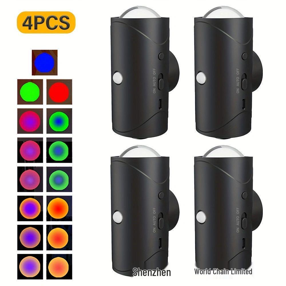 RGB Seven-Color Smart Wall Lamp: Creative Magnetic Night Light