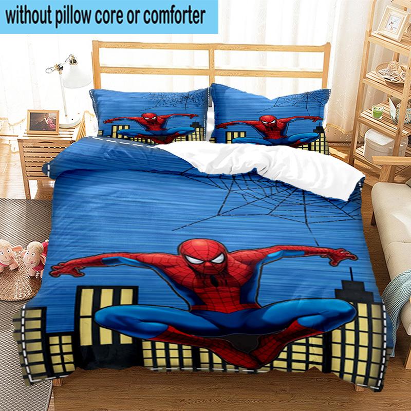 3pcs Spider 3pcs Bedding,Including 3pcs Duvet Cover And 2pcs Pillowcases Perfect for Christmas,Ideal for Bedroom, Dormitory