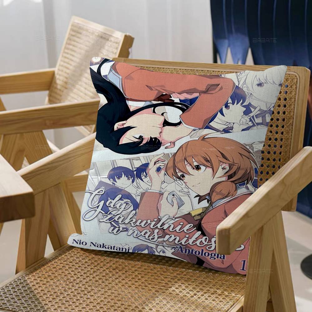 Anime Bloom Into You Pillowcases Home Bedding Decorative Pillow Cover Wedding Super Soft Pillow Case