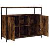 Sideboard Smoked Oak 100 x 35 x 80 cm Engineered Wood
