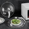 26x10cm Microwave Plate Cover,Transparent Splash-proof Cover with Steam Hole and Handle,Fits Most Plates,Keeps Microwave Clean
