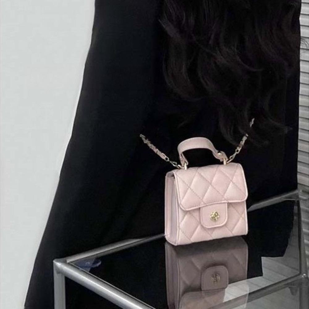 New mini handbag bag women's small fragrant style niche fashion versatile diamond chain bag shoulder messenger bag