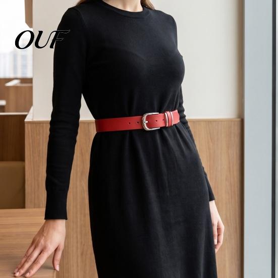 Solid Color Belts for Coats Leopard Print Waist Belt, Women Faux Leather Belt with Pin Daily Wear Cinching Buckle, Stylish Jeans Shirts Dresses