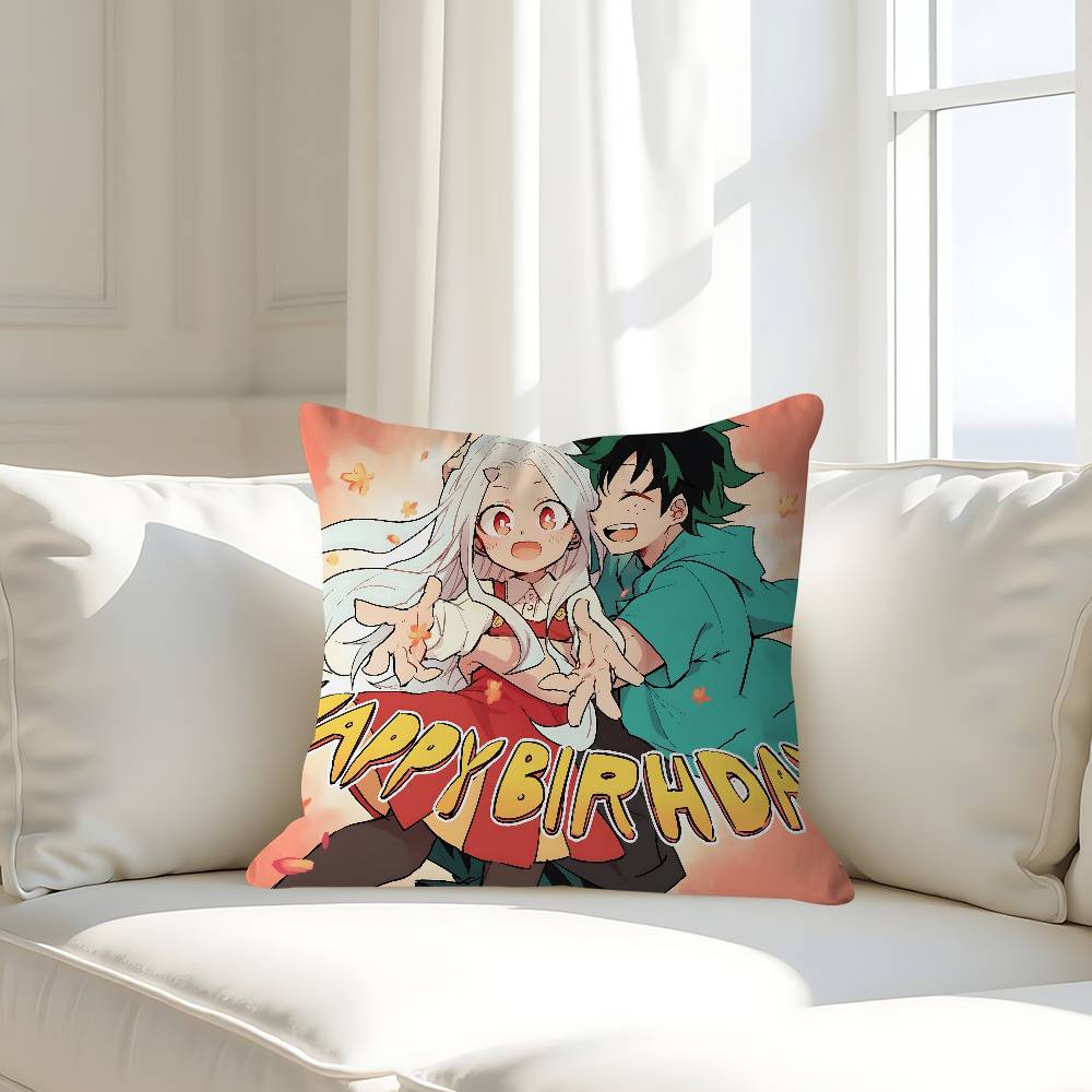 My Hero A-Academia Kissenbezug Abnehmbarer Waschbarer Kissenbezug – Ganzjahresweichleinen