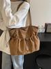 Small Canvas Crossbody Bag For Women With Soft Structure And External Pocket For Everyday