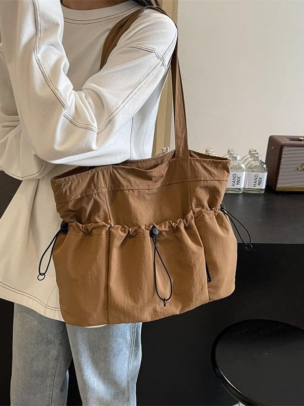 Small Canvas Crossbody Bag For Women With Soft Structure And External Pocket For Everyday