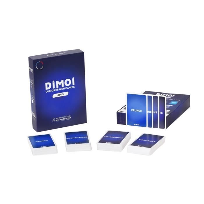 Dimoi amis - jeu de cartes - 240 questions audacieuses pour se redécouvrir entre amis et approfondir ses relations - idée