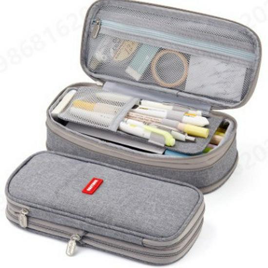 Large-Capacity Dirt-Resistant Pencil Case for Primary and Junior High School Girls - Stylish and Simple Design