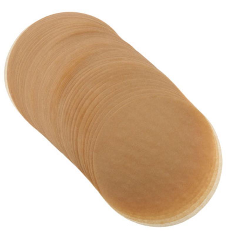 

100 шт. Вкладыши для аэрофритюрницы 10 дюймов Перфорированная пергаментная бумага для готовки на пару Антипригарный коврик для пароварки