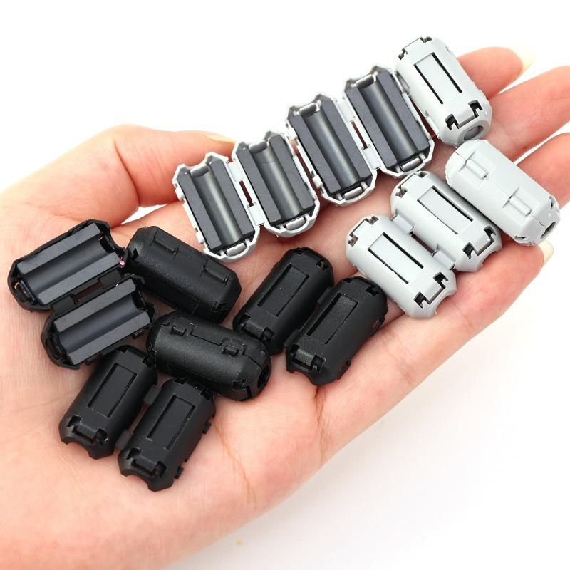 1/30Pcs Noise Filter Magnetic Clip Noise Suppressor Filter Ring Cable Clamp for Suppressor Powerline Power Cord Magnetic Ring