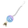 Bird Parrot Toy Colorful Swing Ball Toys with Bell Hanging Toy Cage Decorative Accessories for Small Medium Birds