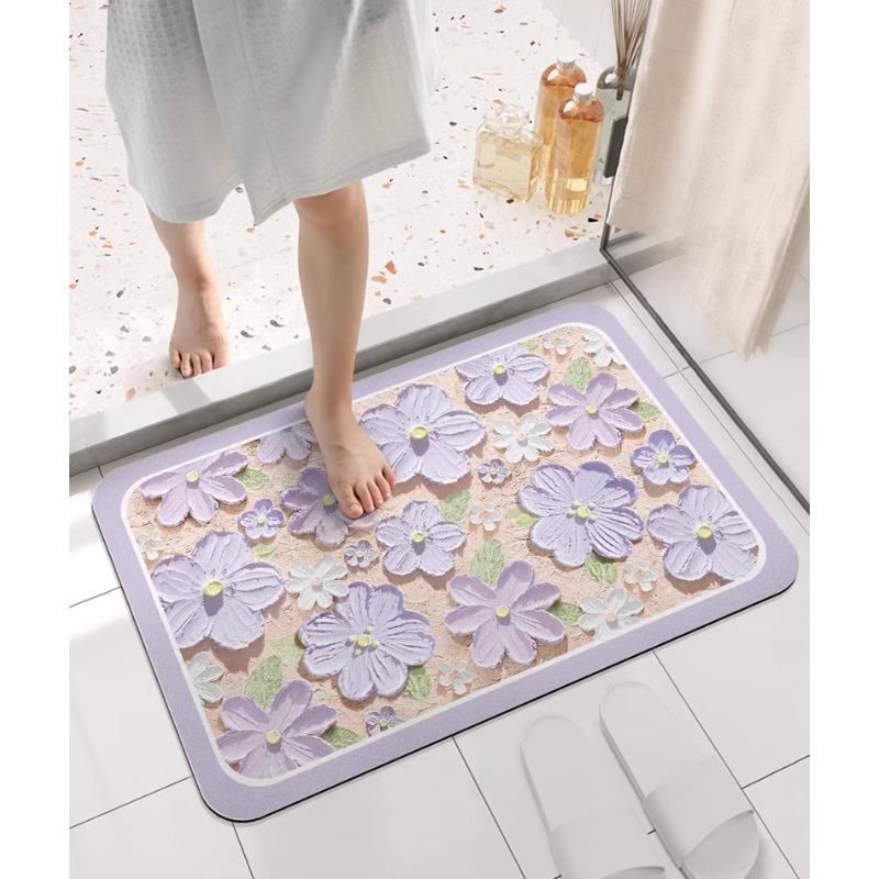 Italian Bathroom Floor Mat Diatom Mud Quick-drying Floor Mat