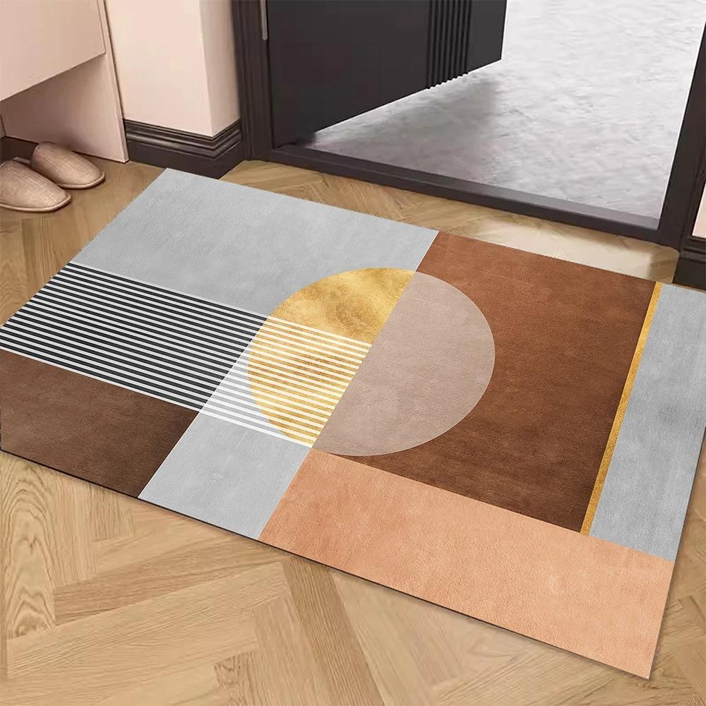 Simple Gray Door Mat Decoration Home Living Room Mat
