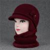 Hat Ladies Ear Protector Warm Wool Hat Winter Grandma Fleece Cold Hat