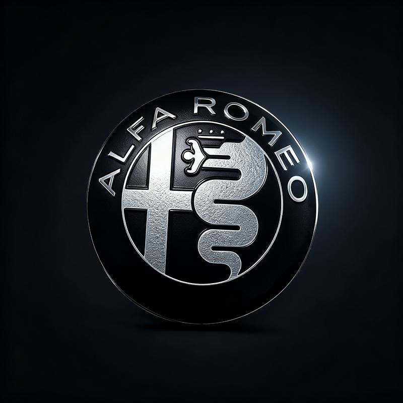 74mm Legierung Metall Emblem Alfa Romeo Abzeichen Auto Logo OEM Stil für Giulia Stelvio Giulietta Mito Frontgrill Kofferraumdeckel Ersatz qa9