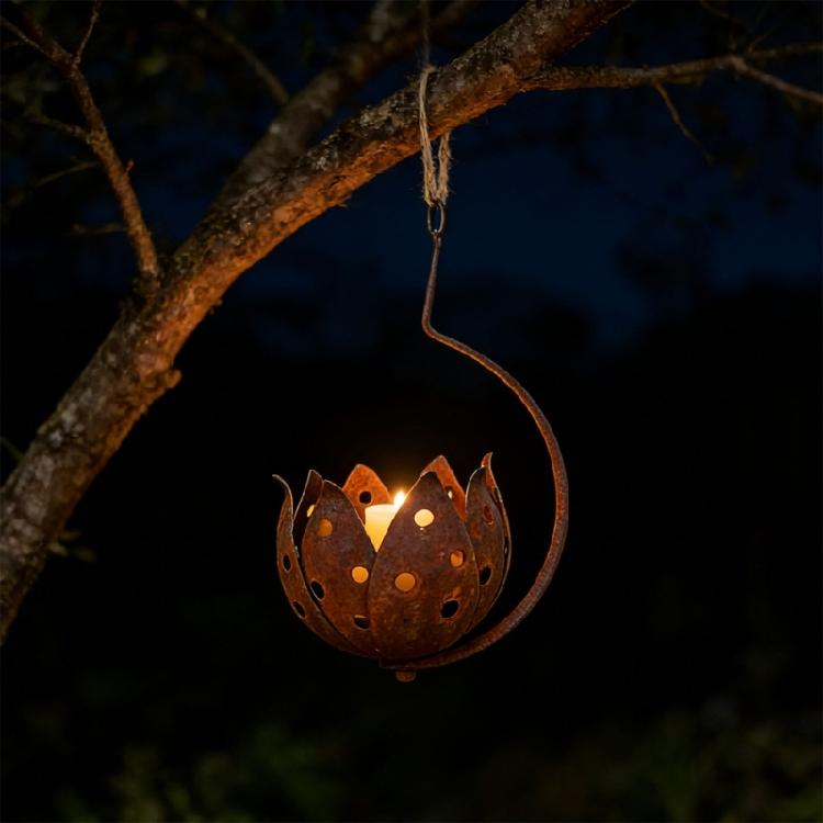 Flower Candle Stake Home Decoration Lamp Room Camping Light For Exterior Interior Home Outdoor Decoration