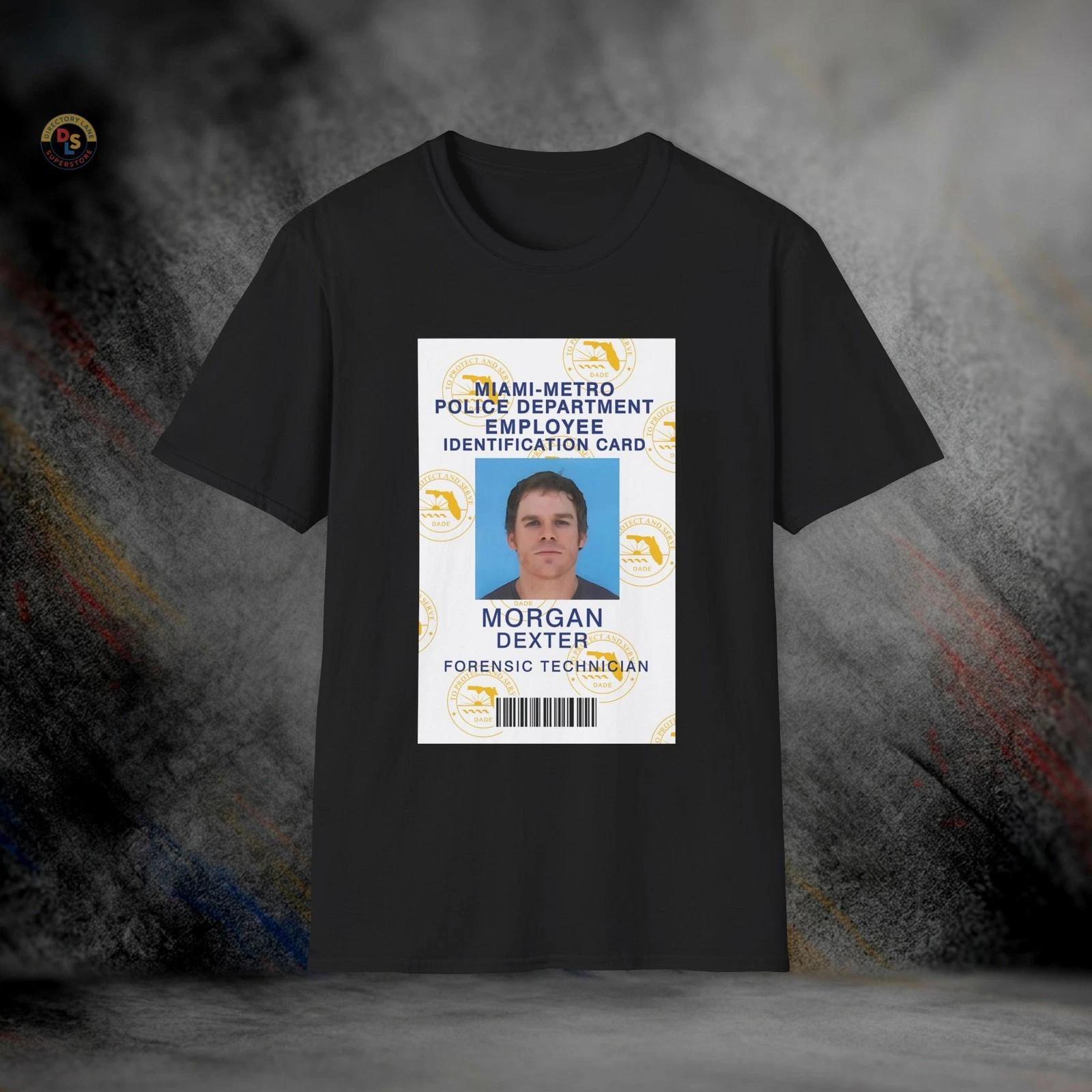 Dexter Morgan Miami Metro Forensic ID Card T-Shirt | Softstyle Tee XL