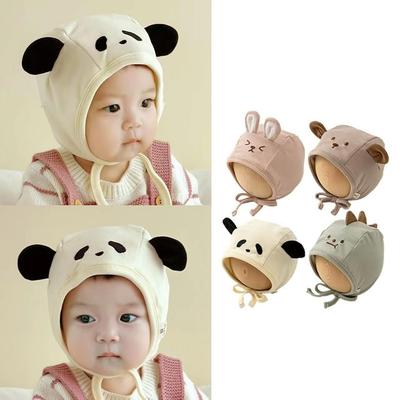 Cute Cartoon Baby Ear Protection Hat Spring Autumn Warm Beanie Cap For Boy Girl Outdoor Windproof Infant Earflap Hats