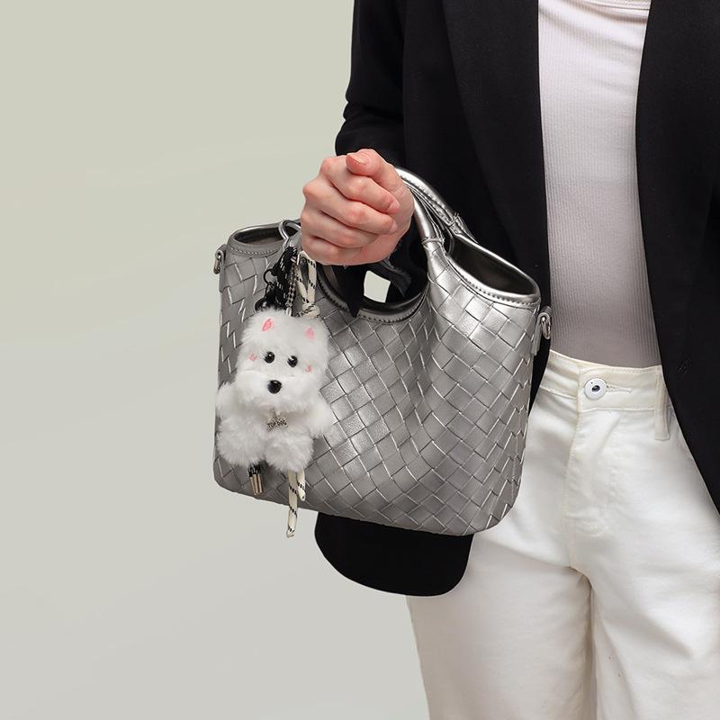 Woven Bag 2025 New Women's Bag Summer Handbag Small Bag Versatile High-End Commuter Shoulder Crossbody Bag