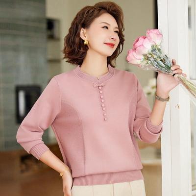 Past Women's 2025 Autumn New Chinese Style Pullover Sweater