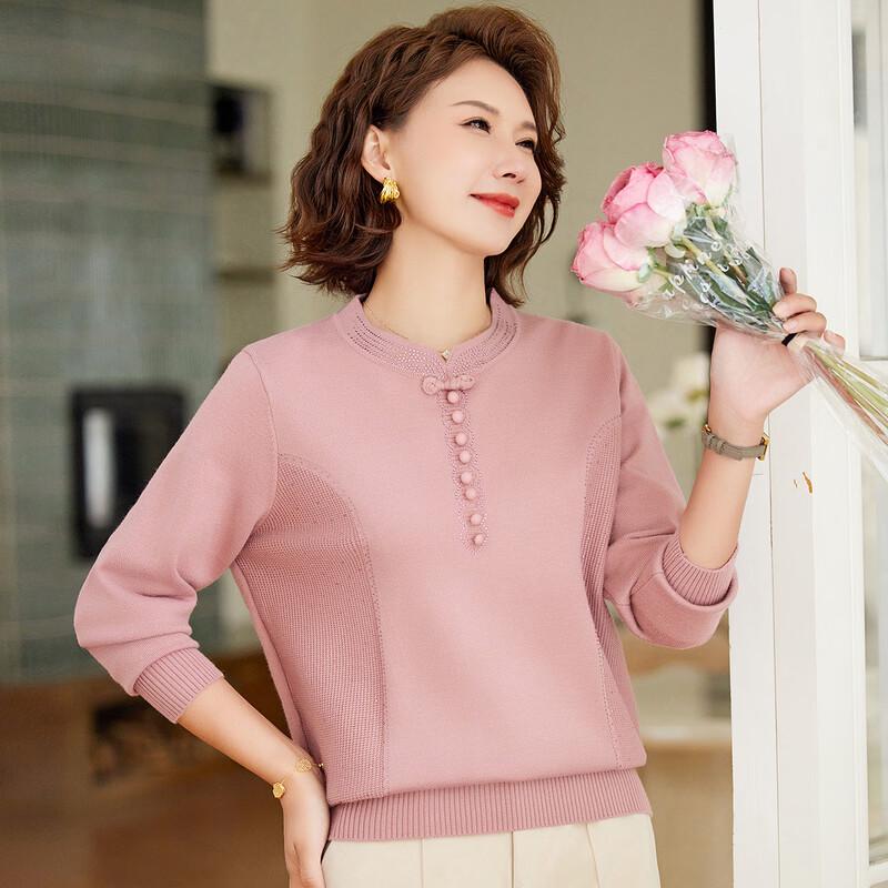 

Past Women s 2025 Autumn New Chinese Style Pullover Sweater L