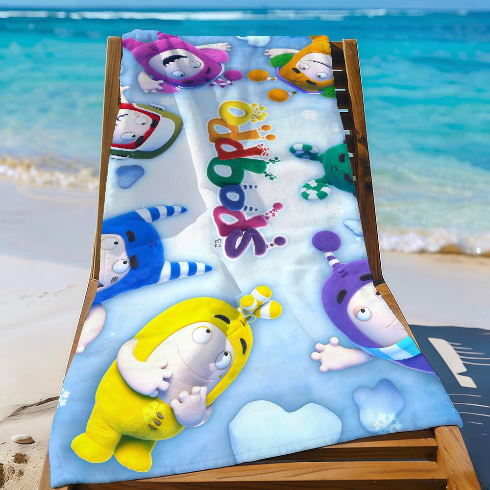 Asciugamano Carino Cartone Animato O-Oddbods Asciugamano da Spiaggia da Viaggio Leggero Delicato sulla Pelle Per Piscina Spiaggia Campeggio Crociera Estate