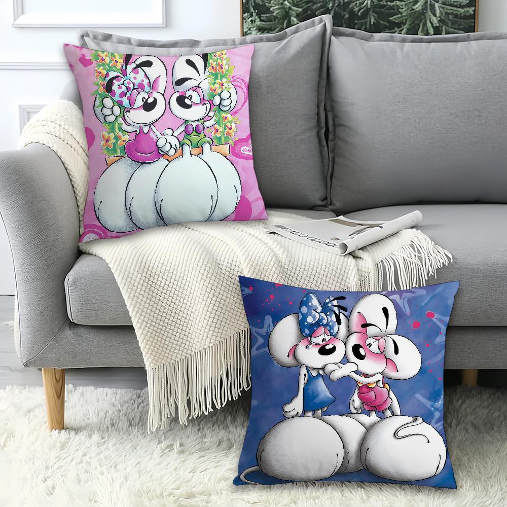 Cartoon Cute D-Diddl Pillow Case Office Cushions Suitable For Sofa Car Bedroom Decorative Cushion Cover
