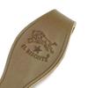 IL BISONTE Genuine Leather Keychain, Key Ring, Unisex, Black