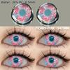 EYESHARE DEMON Red Cosplay Contact Lenses for Eyes Blood-red Pupils Halloween Eye Lens White/Black Softlens
