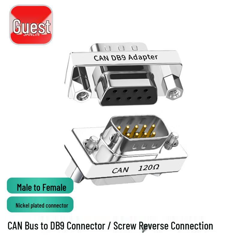 San Lin CAN Bus DB9 120 Ohm Termination Resistor Socket