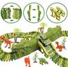Dinosaur Racetrack Mega Park Construction Set 240 Pieces XXL